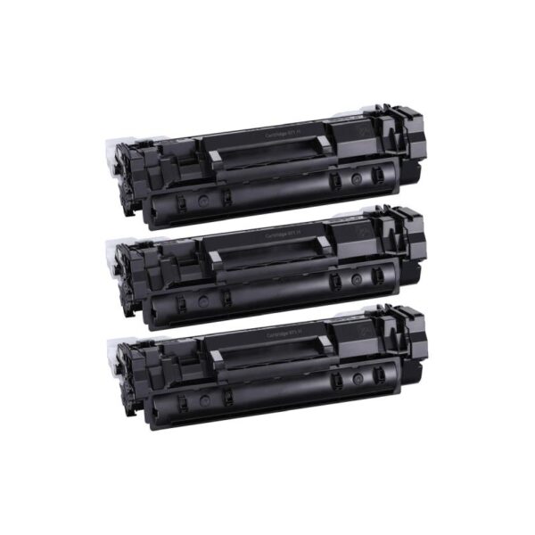 Rabat sæt! Canon 071H - 3 stk sort toner 7.500 sider - kompatibel 1 farver
