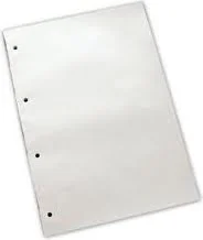 Standardblok u/omslag A4 kvadreret m/4 huller 5stk/pak