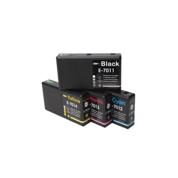 Rabat sæt! epson T7011-T7014  4 farver BK-C-M-Y  Kompatibel  epson T7011-T7014  207 ml