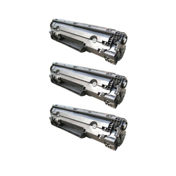 Rabat sæt! 3 stk HP 36A sort toner 6.000 sider i alt  - Kompatibel - CB436A