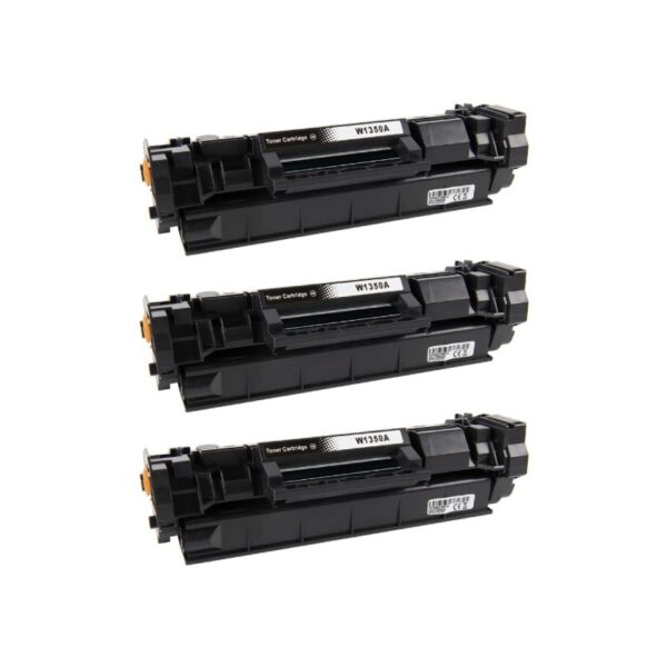 Rabat sæt! 3 stk HP 135A sort toner 3.300 sider i alt  - Kompatibel - W1350A