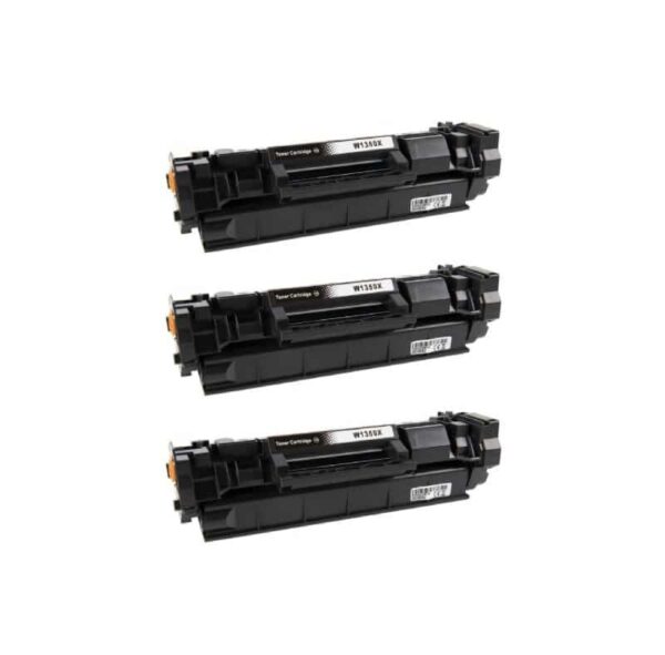 Rabat sæt! 3 stk HP 135X sort toner 7.200 sider i alt  - Kompatibel - W1350X