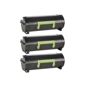 Rabat sæt! Lexmark 51B2H00 - 3 stk sort toner 45.000 sider - kompatibel 3 farver