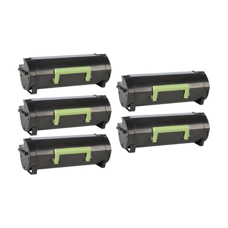 Rabat sæt! Lexmark 51B2H00 - 5 stk sort toner 75.000 sider - kompatibel 5 farver