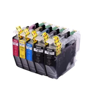 LC3213 Rabat sæt 5 stk 2x BK 1x C-M-Y blækpatron 60 ml Kompatibel Brother - LC3213 - s5