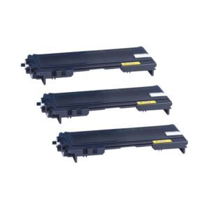 Rabat sæt! 3 stk.  TN2005 sort toner 7.500 sider i alt - Kompatibel Brother - TN-2005
