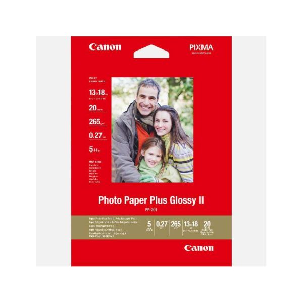 Canon fotopapir PP201 glossy II 13x18cm 20 ark 2311B018
