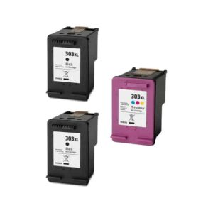 Rabat sæt! HP 303XL  2 x Sort 1 x Farve  Kompatibel  HP 303 XL  34 ml
