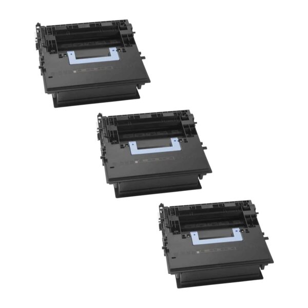 Rabat sæt! 3 stk. HP 37Y sort toner 123.000 sider i alt - Kompatibel - CF237Y