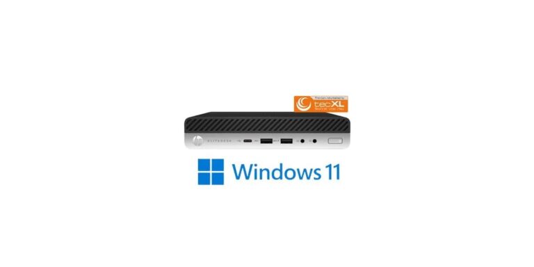 HP EliteDesk 800 G4 MP i5-8500T - 16GB RAM - 512GB SSD - Wlan - Bluetooth Windows 11 Pro - Refurbished