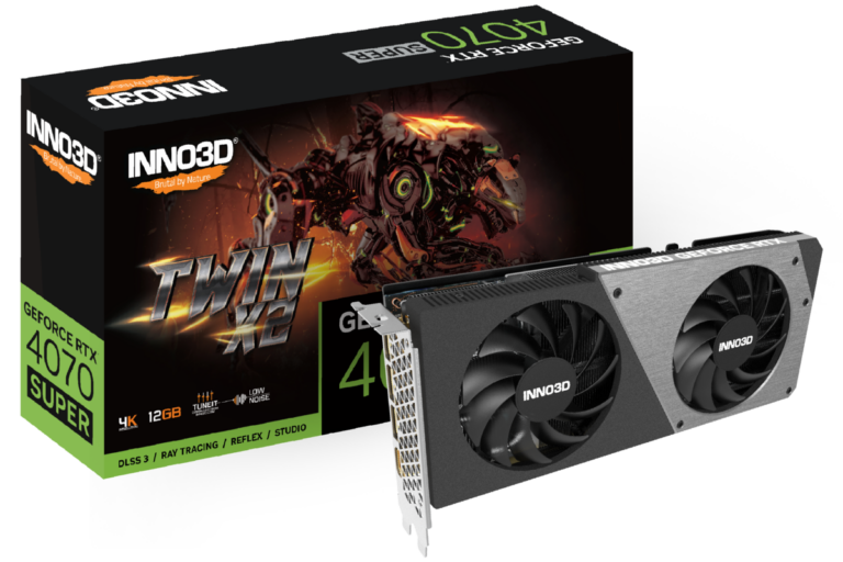 Inno3D GeForce RTX 4070 SUPER Twin REFURB Grafikkort