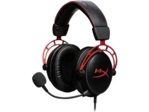 Kingston Cloud Alpha Gaming headset Refurbished 3,5 mm jack med kabel Over-ear Sort, Rød Refurbished