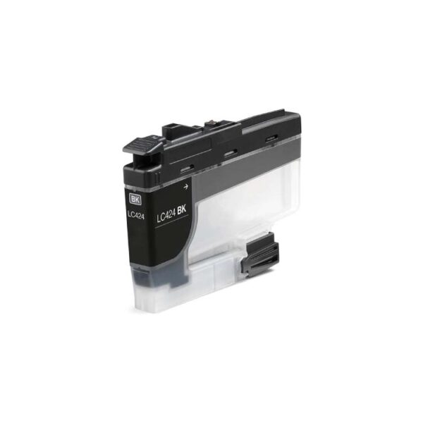 LC424BK sort blækpatron 750 sider - Kompatibel Brother - LC424BK