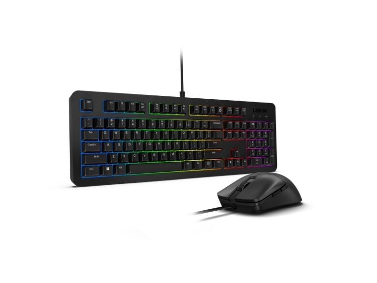 Lenovo Legion KM300 RGB - Sæt med mus og tastatur - gaming - full size - bagbelyst - USB - QWERTY - Amk. engelsk - sort - detailsalg