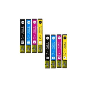 Rabat sæt! Epson 407XL   2 x 4 farver BK-C-M-Y  Uoriginal  407XL  256 ml