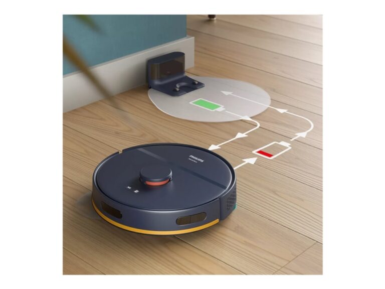 Philips HomeRun 2000 Series XU2000 - Støvsuger - robotstyret - uden pose - mørkeblå - 1 batteri