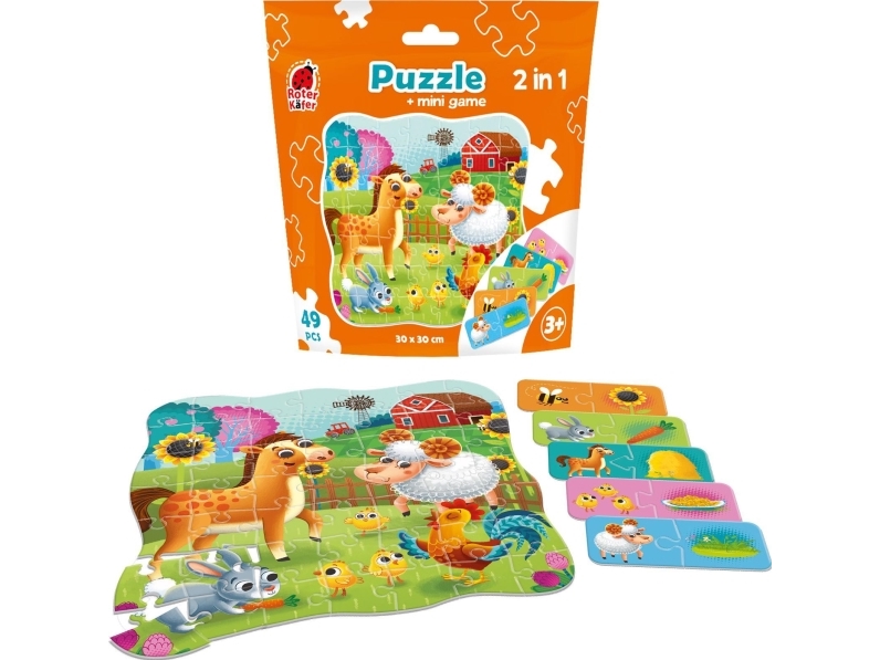 Puzzle 49 sæt farm + mini game rk1140-05