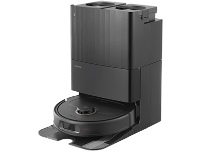 Roborock Qrevo Plus, Poseløs, Sort, Rund, Støvpose, 0,33 L, 63 dB