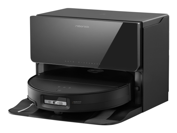 Roborock Saros 10, Støvpose, Sort, Rund, Støvpose, 52 dB, Valsebørste og sidebørste