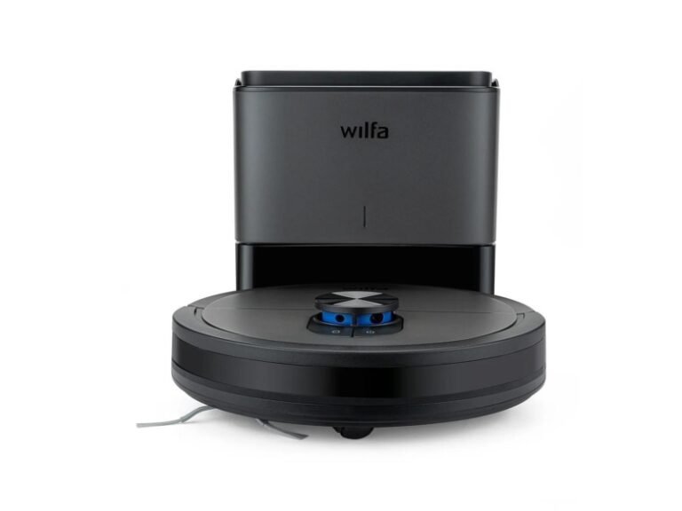 Robotstøvsuger, Wilfa Innobot RVC-B4LIN+, gulvvask, 2,5 l, sort