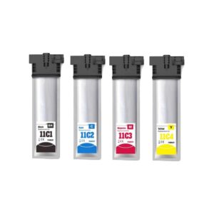 Rabat sæt! Epson  T11C1 - T11C4 - 1 stk BK-C-M-Y blækpatron 12.000 sider - kompatibel 4 farver
