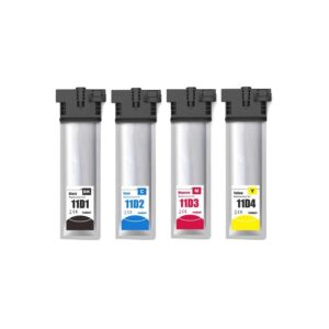 Rabat sæt! Epson  T11D1 - T11D4 - 1 stk BK-C-M-Y blækpatron 20.000 sider - kompatibel 4 farver