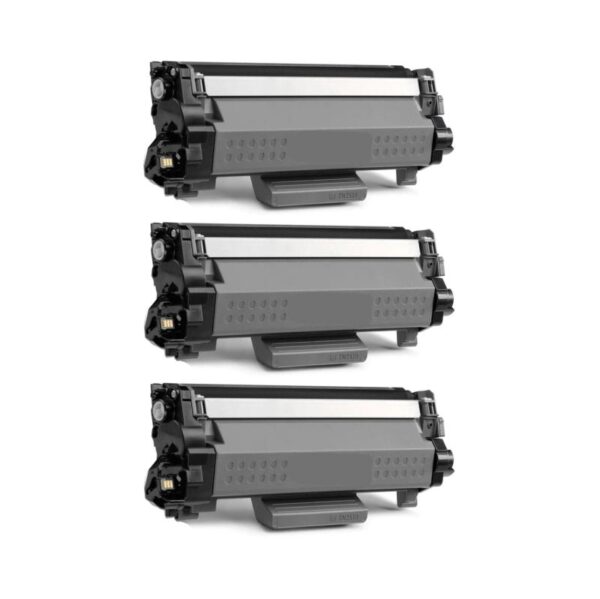 Rabat sæt!  TN2510 - 3 stk sort toner 3.600 sider - Kompatibel Brother 1 farver
