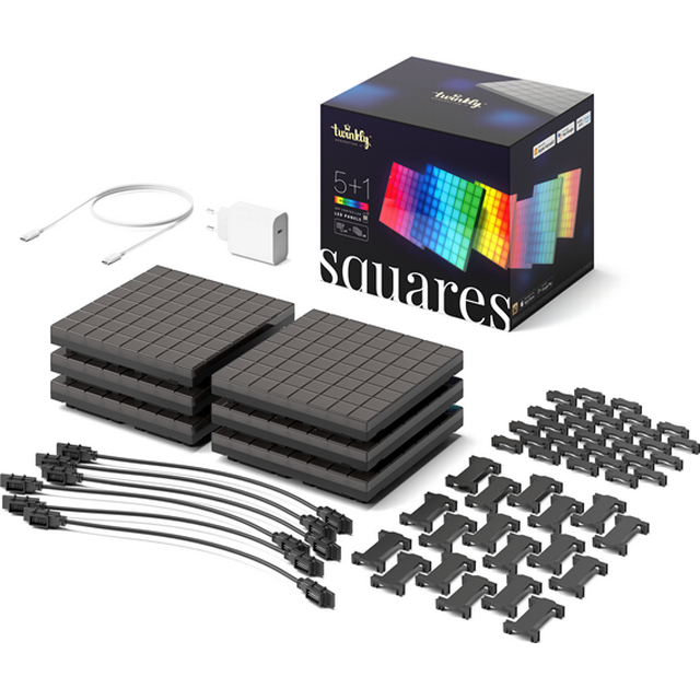 Twinkly Squares Gaming Panel Start Sæt Led Lys - GEEKD.dk