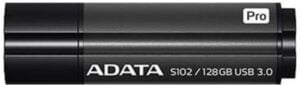 ADATA Superior Series S102 Pro USB 3.0 Sort Grå - AS102P-128G-RGY