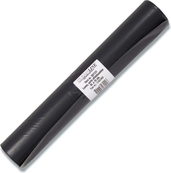 Affaldssække plastik sort 700x1100mm Standard