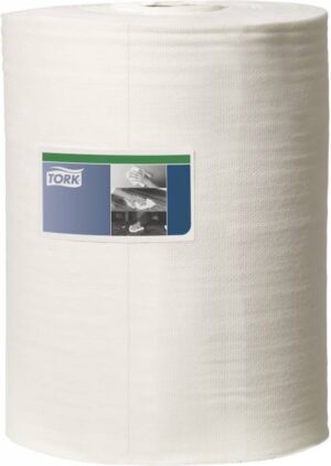 Aftørringsklud Tork Alt-i-en W1-W3 1-lags hvid 114m 90537