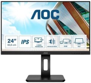AOC 24P2C 24 1920 x 1080 HDMI DisplayPort USB-C 75Hz Pivot Skærm