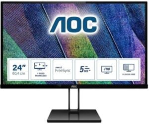 AOC 24V2Q 23.8 1920 x 1080 HDMI DisplayPort 75Hz