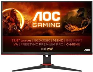AOC Gaming 24G2SAE/BK 24 1920 x 1080 HDMI DisplayPort 165Hz