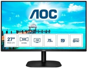 AOC 27B2QAM 27 1920 x 1080 VGA (HD-15) HDMI DisplayPort 75Hz
