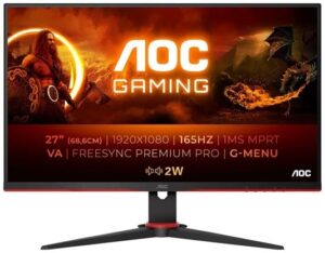 AOC Gaming 27G2SAE/BK 27 1920 x 1080 HDMI DisplayPort 165Hz