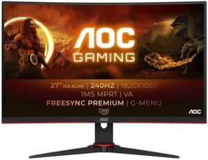 AOC Gaming C27G2ZE/BK 27 1920 x 1080 HDMI DisplayPort 240Hz