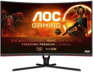 AOC Gaming C32G3AE/BK 32 1920 x 1080 HDMI DisplayPort 165Hz