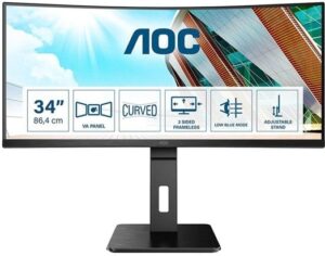 AOC CU34P2A 34 3440 x 1440 HDMI DisplayPort 100Hz