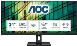 AOC Q34E2A 34 2560 x 1080 HDMI DisplayPort 75Hz