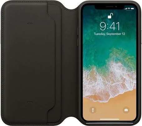 Apple Beskyttelsescover Læder Sort - MQRV2ZM/A