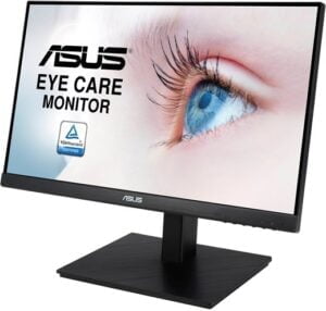 ASUS VA229QSB 21.5 1920 x 1080 VGA (HD-15) HDMI DisplayPort 75Hz Pivot Skærm
