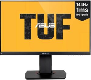 ASUS TUF Gaming VG249Q 23.8 1920 x 1080 DVI HDMI DisplayPort 144Hz Pivot Skærm