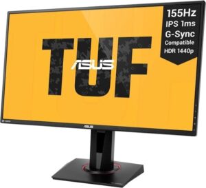 ASUS 27 Skærm TUF Gaming VG27AQZ 165Hz - Sort - 1 ms NVIDIA G-SYNC