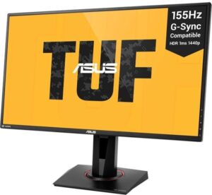 ASUS TUF Gaming VG27BQ 27 2560 x 1440 HDMI DisplayPort 155Hz Pivot Skærm