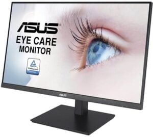 ASUS VA27DQSB 27 1920 x 1080 VGA (HD-15) HDMI DisplayPort 75Hz Pivot Skærm