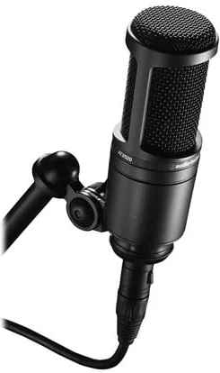 Audio-Technica AT2020 Mikrofon Kabling -37dB Sort