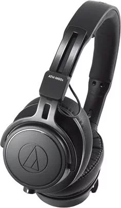 Audio-Technica ATH M60x Kabling Hovedtelefoner Sort