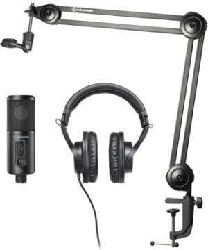 Audio-Technica Creator Pack Mikrofon Kabling Kardioide Sort