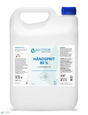 Bactitox Hånddesinfektion 80% (5 L)